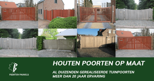 Beschrijven selecteer Uitstralen Houten Tuinpoorten Op Maat - Poorten Pauwels
